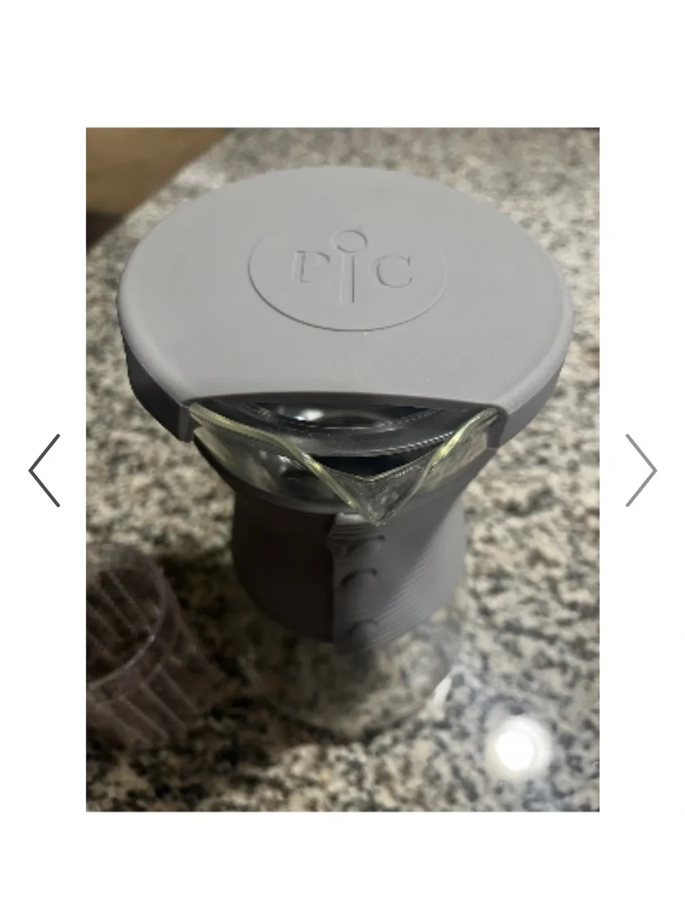 Pampered Chef Cold Brew Carafe with Dark Gray Silicone Grip